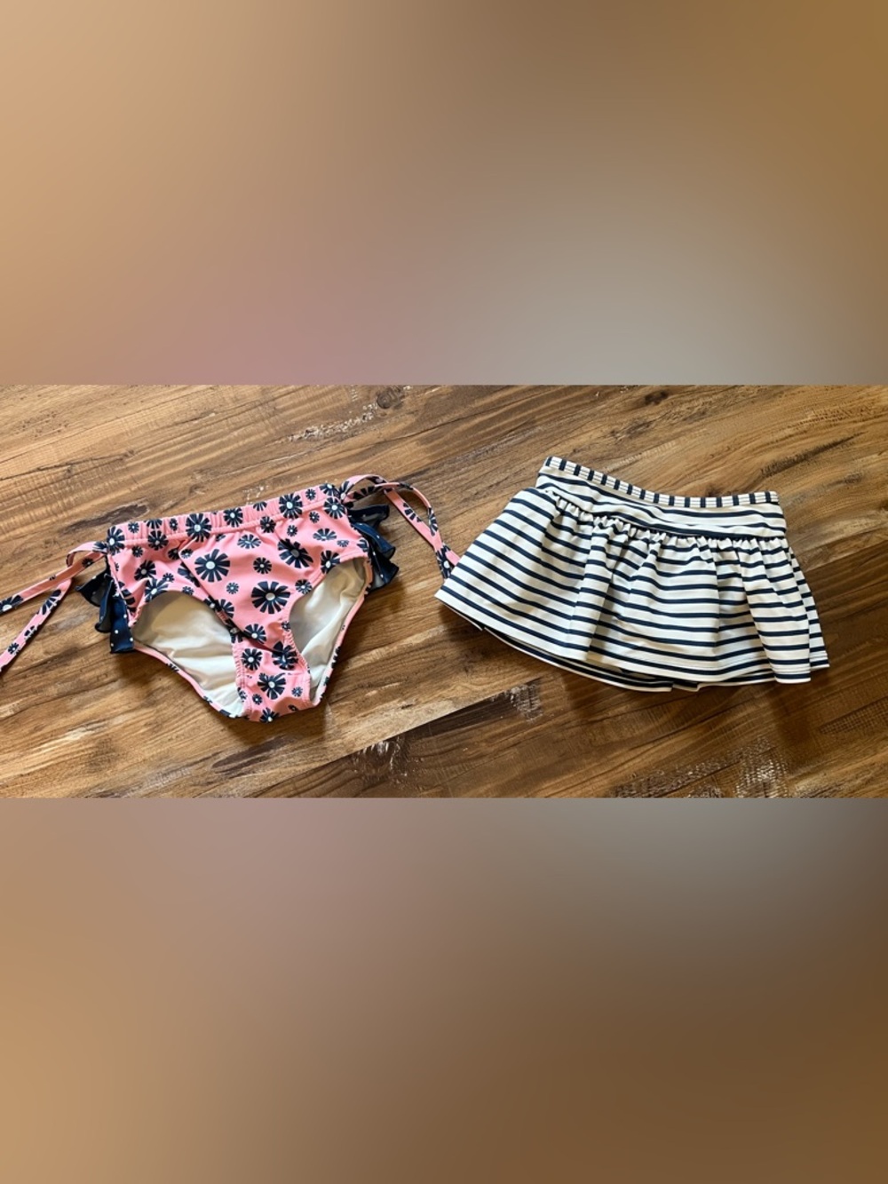 Girl's Swimwear Bottoms, 2 pair, Size 6